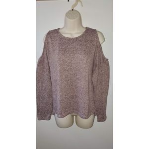 Cold shoulder sweater
